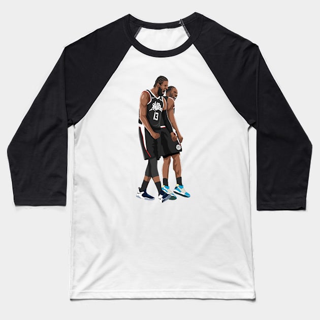 Paul George x Kawhi Leonard Baseball T-Shirt by xavierjfong